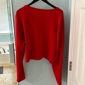 Spanx air essential cropped shirt